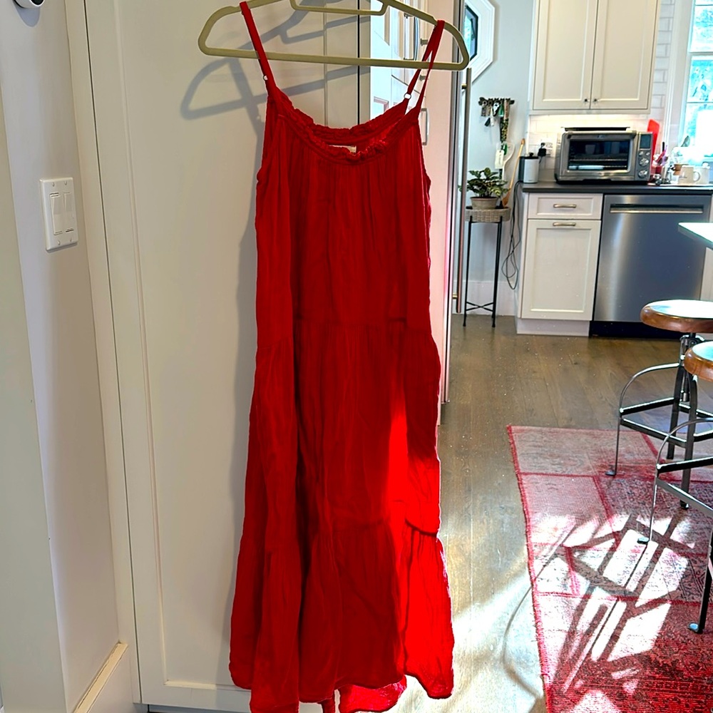 Xirena Large Women’s Maxi Sundress Red